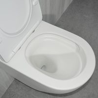 MWD Ventes Flash Europe CE – Nouveau Modèle de Toilettes Murales Sans Cuvette Tornado, Blanc Mat, Durables, pour Salle de Bain
