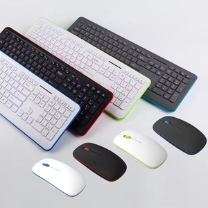 Factory Hot Selling Slim Designed Chocolate Keyboard 2.4Ghz Wireless Keyboard and <b>Mouse</b> Combo for Office and Home Computer Use - Product Image 1