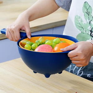 Colador de Cocina de Gran Capacidad con Doble Capa, Colador para Fregadero que Ahorra Espacio, Cesta Coladora Portátil - Product Image 3