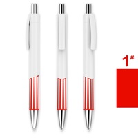 Stylo Gel Rétractable en Plastique à Bande Colorée, Encre Bleue 1,0 mm, Stylo de Bureau Professionnel, Logo Personnalisé, Vente en Gros