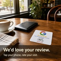 Carte NFC en PVC pour avis Google, autocollant de table 13,56 MHz ISO14443A NTAG215 pour cartes de contrôle d'accès d'hôpitaux et de cinémas