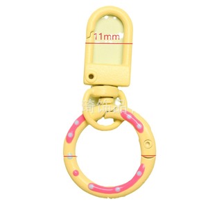 Chaoqi Candy Color Donut Spring Clasp Keychain Alloy DIY Bag Charm <b>Phone</b> <b>Chain</b> - Product Image 2