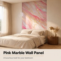 Lámina de PVC con Efecto Mármol, Panel Decorativo Impermeable para Paredes, Revestimiento Interior con Efecto Mármol, Material de Construcción