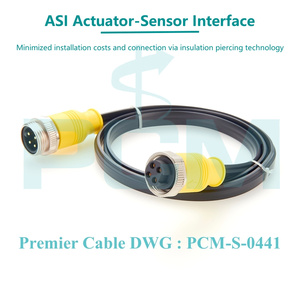 ASI Feeder 7/8 "-16un Nam để Nữ Thiết bị truyền động cảm biến giao diện bộ mã hóa điều khiển AS-I cáp mở rộng cho PLC fieldbus devicenet - Product Image 2