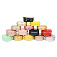 Boîtes en métal rondes décoratives à impression colorée pour cadeaux Vente en gros de boîtes en aluminium personnalisées avec logo personnalisé Emballage de boîte en fer blanc