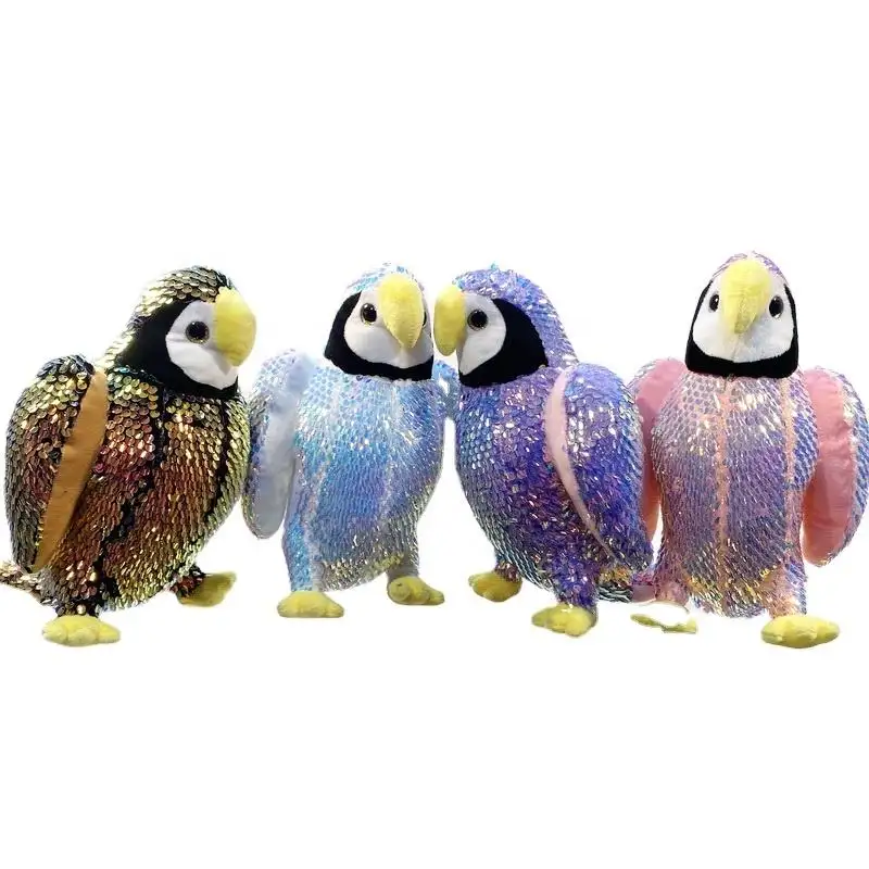 Giocattolo con paillettes di alta qualità eagle peluche OEM/ODM animali con paillettes reversibili migliori peluche peluche giocattolo per regali per bambini