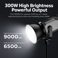 Lumière vidéo LED COB bicolore 200W Pro 2700K-6500K avec monture Bowens, télécommande APP, CRI95+ pour Godox SL200IIBi Amaran 200X Nanlite FS-200B