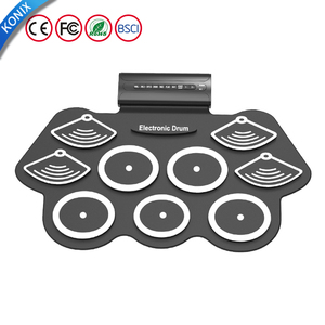 9 pad nhạc cụ bộ gõ pin Silicone trống Bộ trống Kit trẻ em Quà Tặng Trò chơi câu đố - Product Image 6