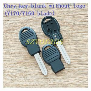 高品質クライスラーキーブランクロゴなし (Y160ブレード) トランスポンダーキー - Product Image 2