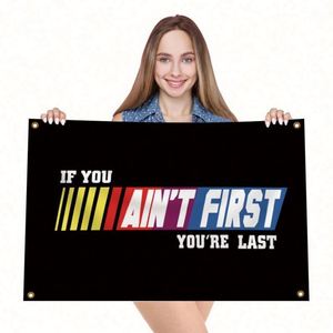 Banderas de Poliéster 100D de 90x150cm (3x5 pies) al por Mayor de Fábrica, Si No Eres el Primer, Eres el Último - Product Image 3