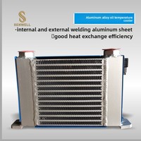 Radiateur refroidisseur en alliage d'aluminium à refroidissement par air AH0608T-CA, structure verticale, système hydraulique mécanique, petit refroidisseur de température d'huile