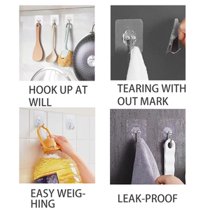 High Quality Transparent Adhesive <strong>Wall</strong> <strong>Hook</strong> Heavy Duty <strong>Wall</strong> <strong>Hooks</strong> for Hanging for Office Home Factory Wholesale Clothes Hangers - Product Image 4