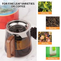 Passoires à thé en acier inoxydable Filtres à tamis en maille pour thé en vrac Suspendu à une théière Tasse à thé Infuseur à café à feuilles mobiles