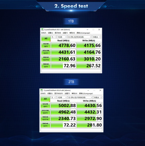 ラップトップアプリケーション用高性能2280 M.2 NVME PCIE4 1テラバイト & 2テラバイト内蔵SSD - Product Image 3
