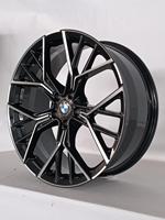 Jante en alliage pour voiture de tourisme Vorgin New Cheep Polished Black 19x8.0 pouces pour BMW X1 F48 X2 F39 1 F40 2 Gran Tourer BMW 3 4 5 7