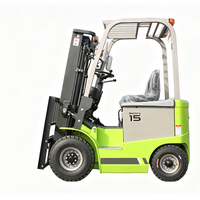 Forklift Counterbalance FB15Z Berkualitas Tinggi Efisiensi Tinggi 1.5 Ton Forklift Listrik Baterai Asam Timbal untuk Pabrik Pengolahan Makanan