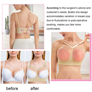 의료 등급 압박 브라 수술 후 회복 보정 탑 가슴 확대 수술 브라 - Product Image 3