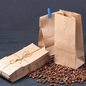 Customizable Eco-Friendly Brown Kraft <b>Paper</b> <b>Bag</b> Recyclable with Your Logo for Food Shopping <b>Promotional</b> Use - Product Image 2