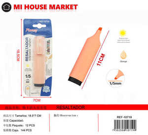 Evidenziatore Plany con punta a scalpello, colore singolo, dimensione normale, per evidenziare, uso scolastico e d'ufficio - Product Image 1