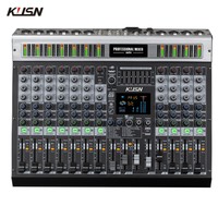 Table de mixage numérique 12 canaux 99 DSP Console de mixage audio alimentée professionnelle Table de mixage Soundcraft avec Bluetooth USB