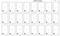 13.56MHz RFID Inlays lembar 3*8 tata letak PVC lembar Prelam untuk laminasi kartu kontrol akses standar