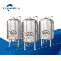 1000L SUS304 RVS sapverwerkings- en opslagtank met koelmantel voor drankenproductie