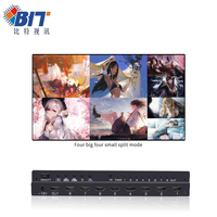 Bitvisus 1080p Multi-visualiseur Commutateur vidéo 16 canaux Système audiovisuel professionnel Éclairage Télécommande infrarouge