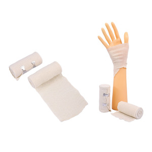 Bandage élastique médical en spandex <span class=keywords><strong>blanc</strong></span> naturel à tissage uni pour pansement des plaies - Product Image 4