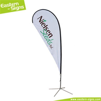 Drapeau plume personnalisé avec impression de logo, bannière publicitaire promotionnelle en forme de goutte d'eau, drapeau de plage personnalisé pour extérieur