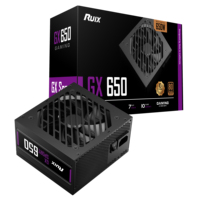 Ruix GX650 650W 24pin Kipas 12cm 6 SATA Desktop PC Power Supply Hitam 80 Plus Bronze PSU untuk Gaming Tersedia