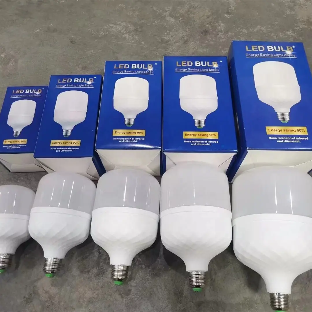 B22 E27 홀더 T-Shape 5W 10W 15W 20W 30W 40W 50W Led 전구 램프 제조 업체 원료 Led 전구 조명, lampada llo Led,Focos Led