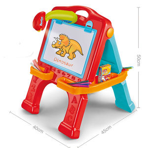 3 In 1 Plastic Zwart Bord Krijt Pastel Potlood Whiteboard Uitwisbare Projector Schilderbord Set Kinderen Tekening Projector Tablet - Product Image 5