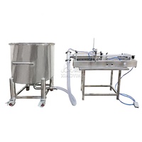 Machine de remplissage semi-automatique d'huile végétale d'argan d'huile de thé eau jus nettoyage miel remplisseur visqueux liquide épais huile moteur
