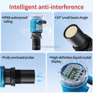 IP65 tuya không liên hệ với siêu âm mực nước cảm biến 24VDC RS485 chất lỏng rắn mức siêu âm Transmitter với LCD LED hiển thị - Product Image 3