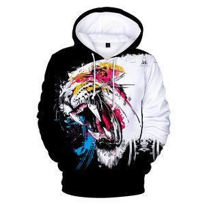 Fitspi – sweat-shirt à capuche populaire pour homme et femme, imprimé en 3d, Animal sauvage, collection printemps - Product Image 4