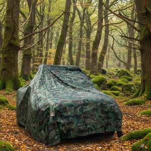 Bâche industrielle légère en microfibre PE unie, imperméable, tricotée, anti-UV, à rayures - Product Image 1