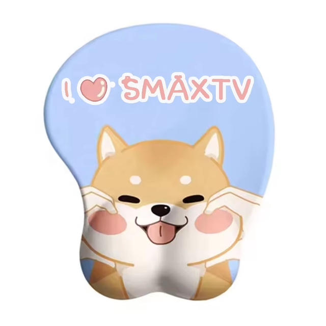 Big Boobs Cartoon Girl Heated Silicone Rubber Mouse Pad with Wrist Rest (Stock)