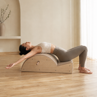 Équipement de Yoga et Pilates : Correcteur de posture de la colonne vertébrale en érable classique, Barrel Step en bois, Reformer de Pilates, Correcteur de colonne vertébrale