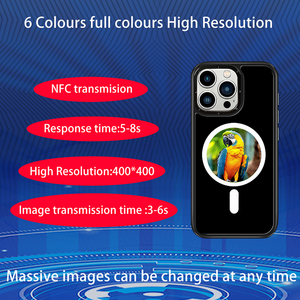 Ốp điện thoại màn hình tròn E-ink HD đầy đủ màu sắc sáu màu, ốp điện thoại thông minh màn hình giấy điện tử tương thích với MagSafeNFC - Product Image 4