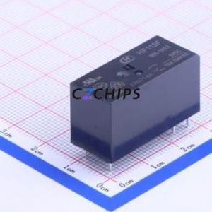 HF115F/005-1HS3 Power Relay DIP,12.7x29mm Relay 5V 1 Normally Open: 1A (SPST-Normally Open)::: 6 16A-250VAC - Product Image 1