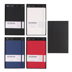 Tùy chỉnh A5 PU da máy tính xách tay ánh sáng màu vàng với chủ bút và ban nhạc đàn hồi - Product Image 5