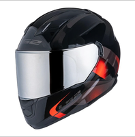 Visières LS2 pour casques de moto FF320 Stream, FF353 Rapid, FF328, FF800 – Lentilles de rechange originales noires, iridium, argentées
