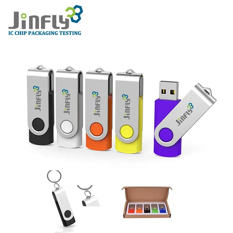 Jinfly Promotionele Draaibare Usb Flash Drives Usb Stick 2.0 3.0 512Mb/1Gb/2Gb/4Gb/8Gb/16Gb/32Gb/64Gb/128Gb Pendrive