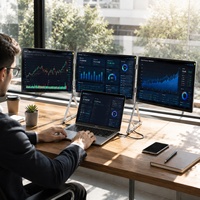 Moniteur portable triple 3*15,6 pouces FHD en alliage d'aluminium, extension d'écran d'ordinateur portable 480 cd/m² lumineux pour trader boursier et travail multi-tâches
