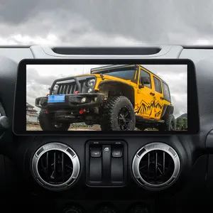 12.3 "Android 13 đa phương tiện Video Player cho Jeep Wrangler 3jk 2015 2016 2017 autoradio GPS navigation stereo không dây Carplay