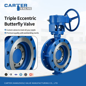 Válvula de Mariposa Triple Excéntrica CF8 de Acero Inoxidable 304, con Bridas, Manual y Neumática, para <span class=keywords><strong>Agua</strong></span>, con Asiento Metálico, Alta Temperatura y Alta Presión - Product Image 2