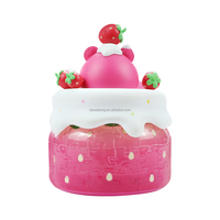 Figurine d'anime Jouet personnalisé Boîte mystère Jouet Poupée 3D Boîte aveugle en PVC Mignon Lots-o '-Huggin 'Bear Cadeau de Noël Ours fraise Cartoon