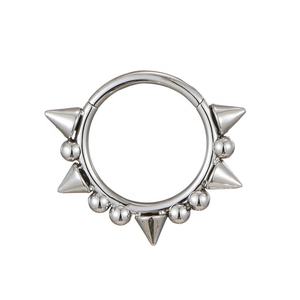 Fuxuan ASTM F136 Titan Klapp segment Clicker Ring Nasen <span class=keywords><strong>piercing</strong></span> Titan <span class=keywords><strong>Piercing</strong></span> - Product Image 3