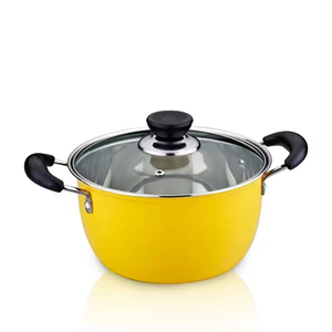 Mutual Hair Juego de ollas de sopa de acero inoxidable de 10 piezas con olla de cocina de hierro y juegos de utensilios de cocina coloridos de gas para el <span class=keywords><strong>hogar</strong></span> - Product Image 3