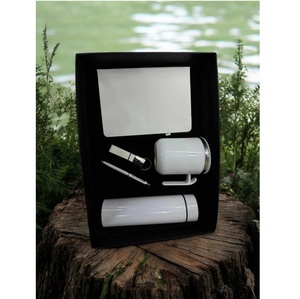 Nouveaux hommes d'affaires cadeau Logo personnalisé Pu Notebook métal stylo USB D coffrets cadeaux pour hommes disponibles à un prix abordable - Product Image 3